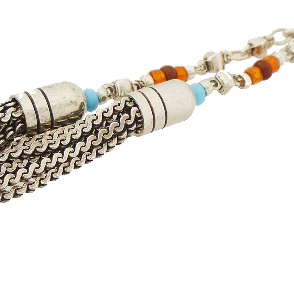 Sautoir 'Les Gens Du Sud' - Bijou Vintage Occasion - Collier Long