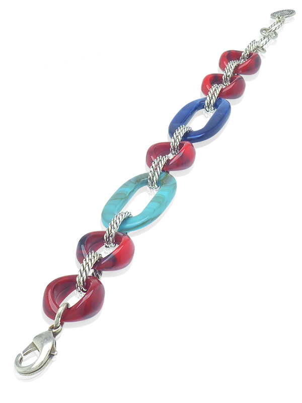 Bracelet-Bain-Argent-10-Microns-Bleu-Rouge-Farah-12